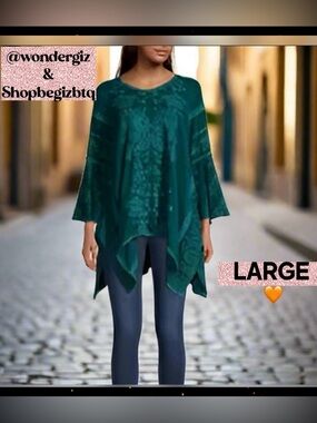 🔥🔥🔥ONE ITEM DEAL OF THE DAY JOHNNY WAS TUNIC LARGE Reduced Buy Now & Save